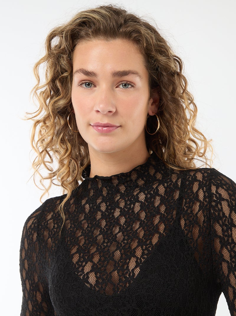 Body en dentelle Noir - Kiabi