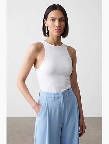 Body en jersey coupe slim à col halter dilvin