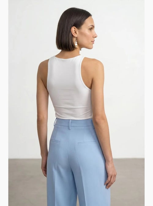 Body en jersey coupe slim à col halter dilvin - Kiabi Body en jersey coupe slim à col halter dilvin - Kiabi