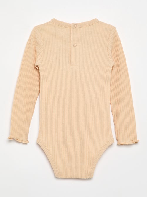 Body en maille côtelée avec broderie anglaise - Kiabi Body en maille côtelée avec broderie anglaise - Kiabi