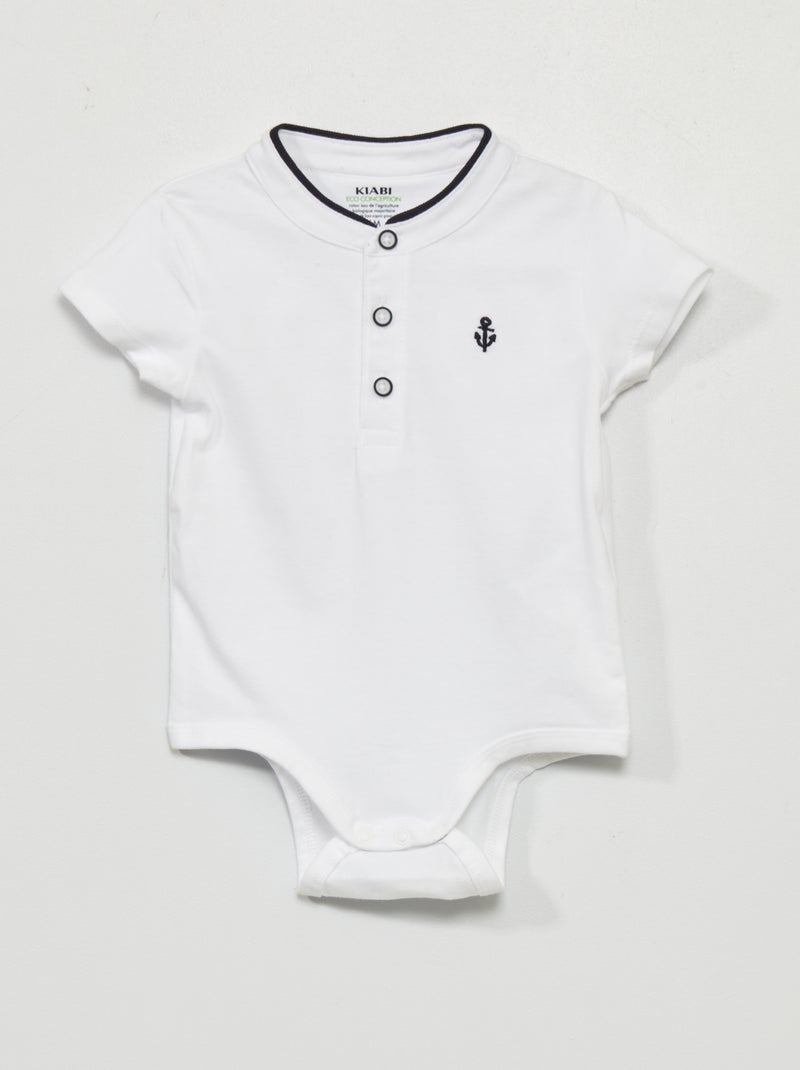 Body en maille jersey Blanc - Kiabi