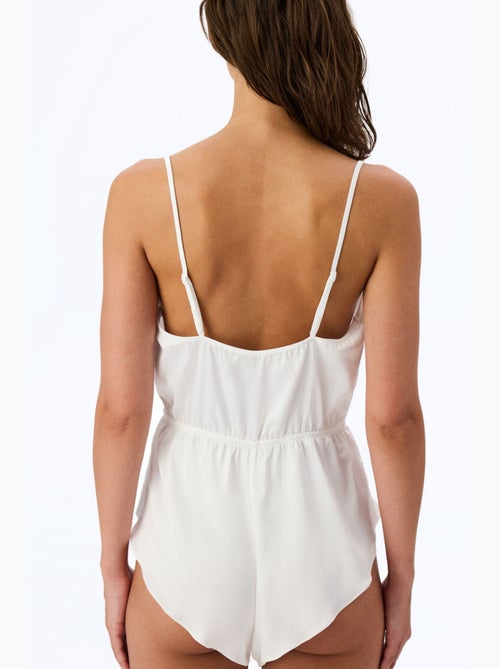 Body en satin froissé froncé penti - Kiabi