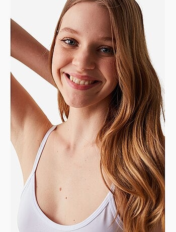 Body femme à fines bretelles penti