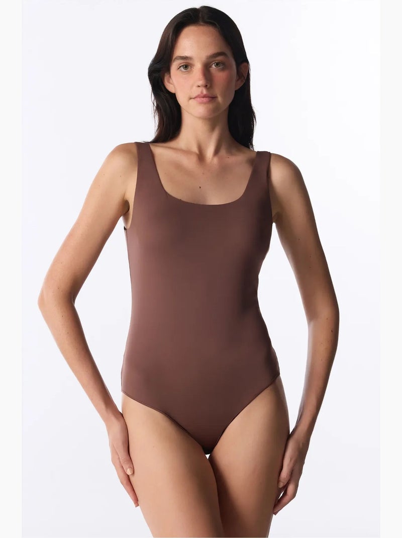 Body femme penti Marron chocolat - Kiabi