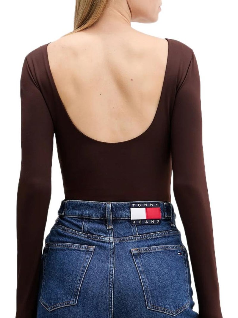 Body femme tommy hilfiger Marron cappuccino - Kiabi