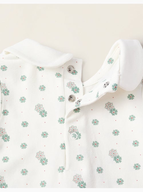 Body Floral avec Col Claudine - Kiabi