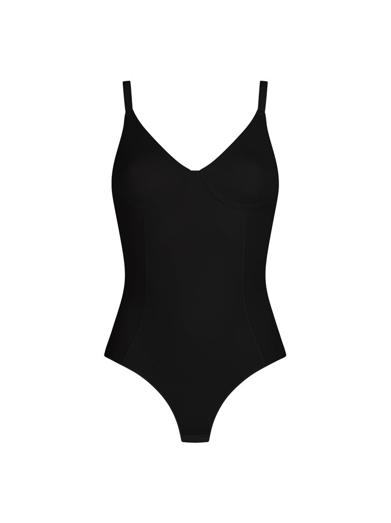 Body gainant avec armatures Silhouette Noir - Kiabi