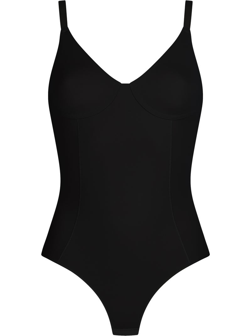 Body gainant avec armatures silhouette Noir - Kiabi