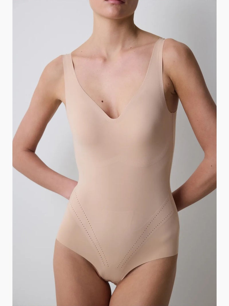 Body gainant léger invisible penti Beige argile - Kiabi