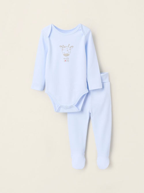 Body + Jogpant avec Pieds en Coton - Kiabi