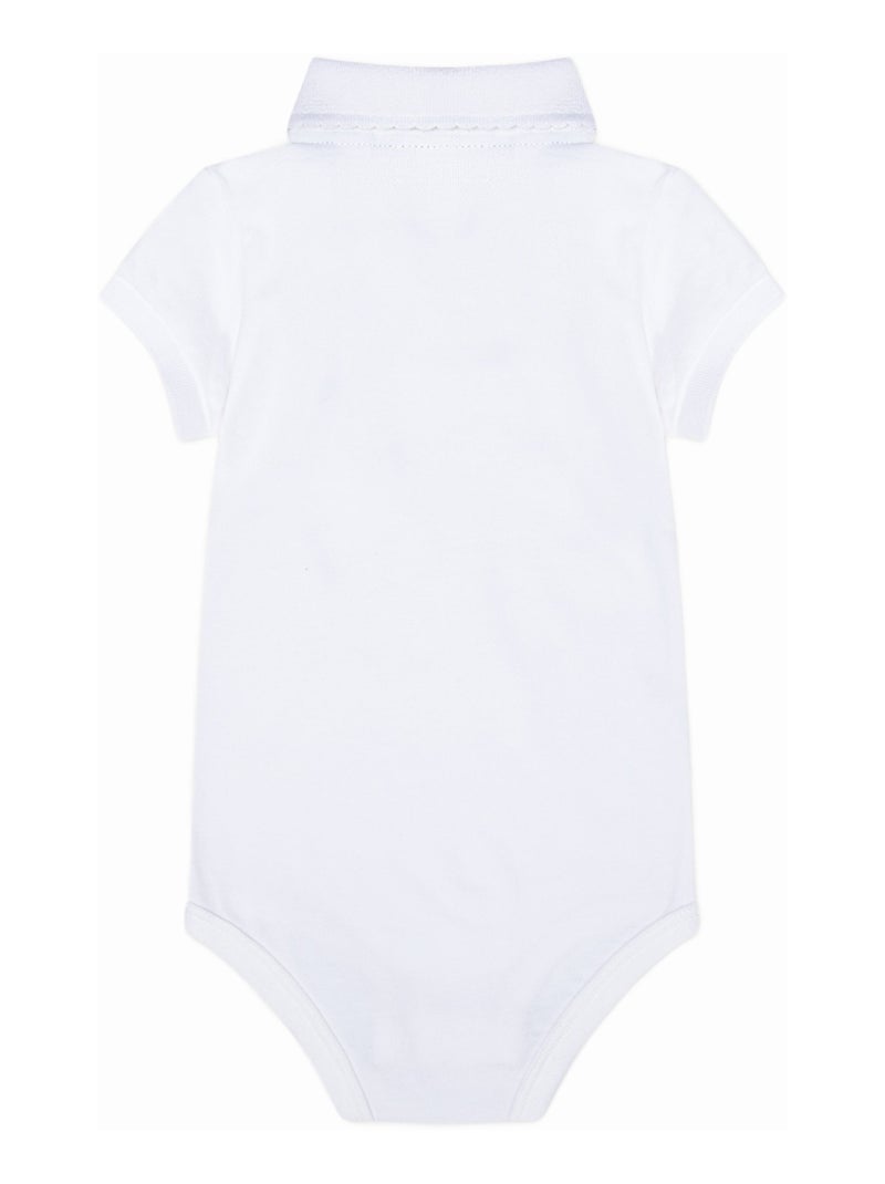 Body Lacoste col polo Blanc - Kiabi