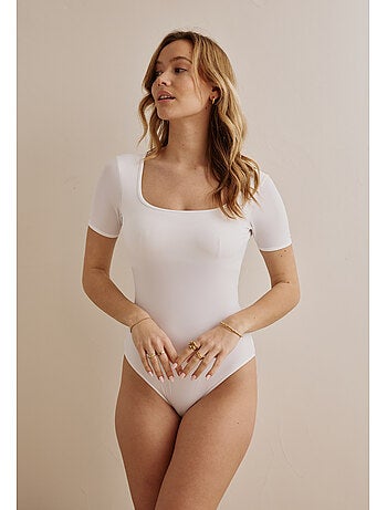 Body manches courtes à brassière intégrée Lou