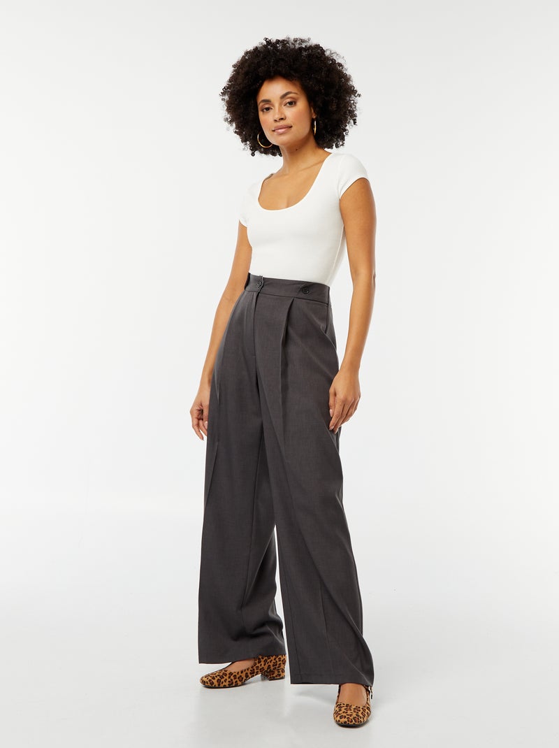 Body manches courtes côtelé Blanc - Kiabi