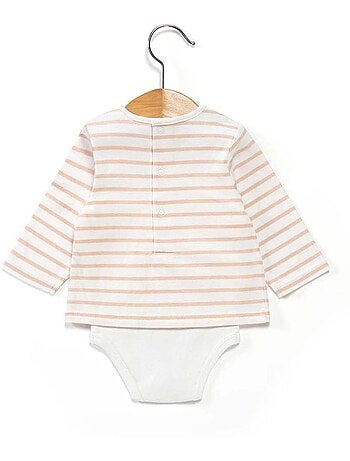 Body manches longues 100% coton - Terre de Marins