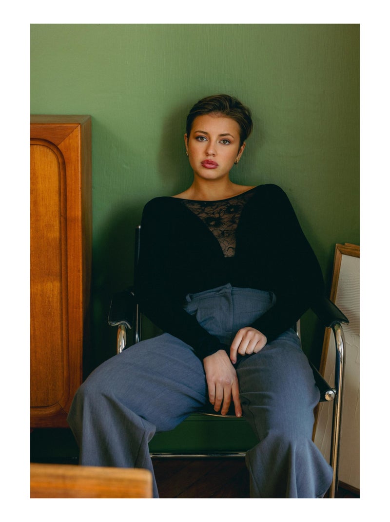 Body manches longues Astral Noir - Kiabi