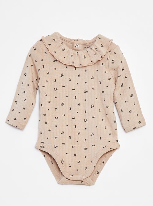 Body manches longues avec collerette - Kiabi