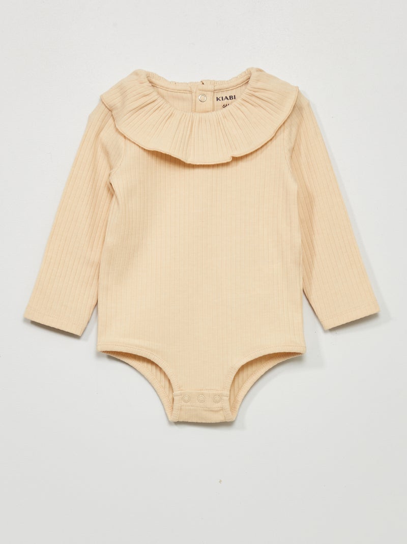 Body manches longues Beige - Kiabi