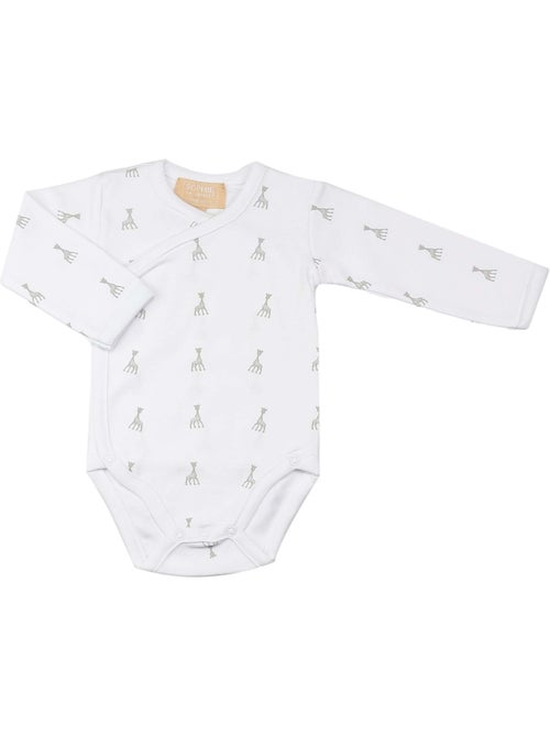 Body Manches Longues Blanc Sophie La Girafe (3 Mois) - Kiabi