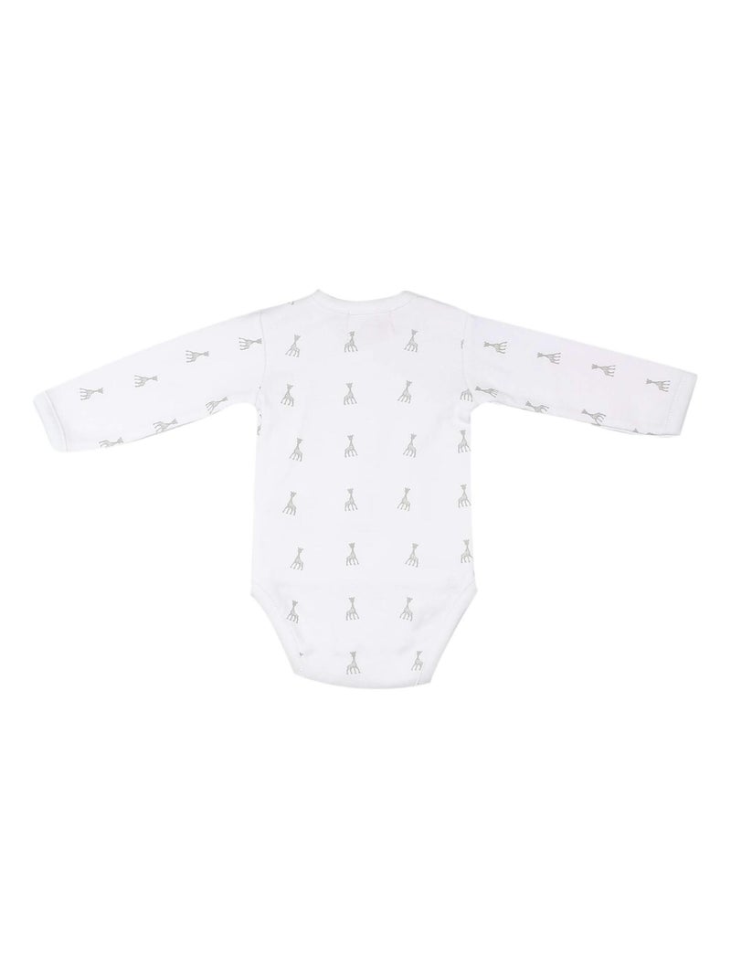 Body Manches Longues Blanc Sophie La Girafe (3 Mois) Blanc - Kiabi