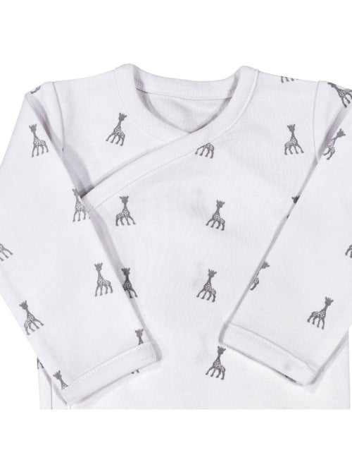 Body Manches Longues Blanc Sophie La Girafe (3 Mois) - Kiabi