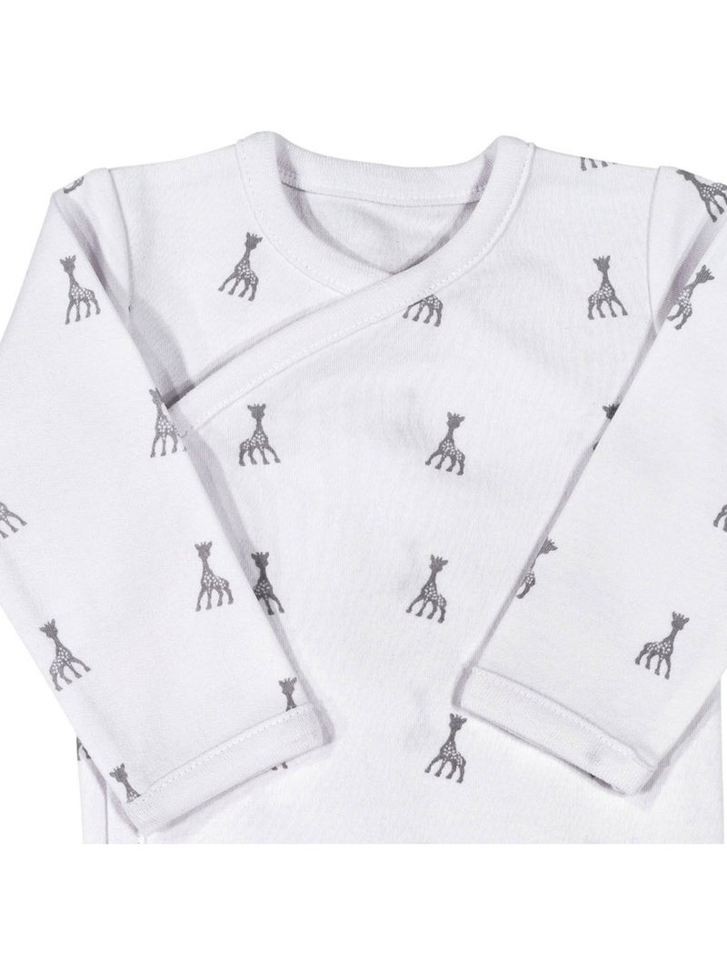 Body Manches Longues Blanc Sophie La Girafe (3 Mois) Blanc - Kiabi