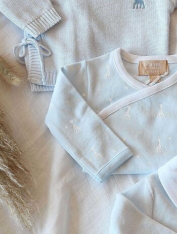 Body manches longues bleu Sophie la Girafe (3 mois)