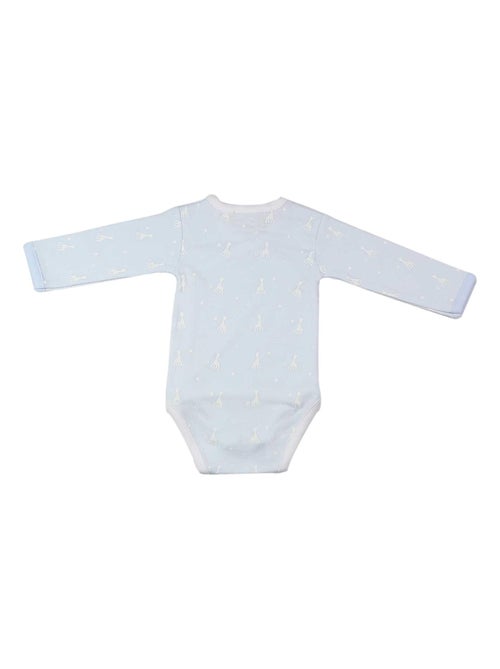 Body manches longues bleu Sophie la Girafe (3 mois) - Kiabi Body manches longues bleu Sophie la Girafe (3 mois) - Kiabi