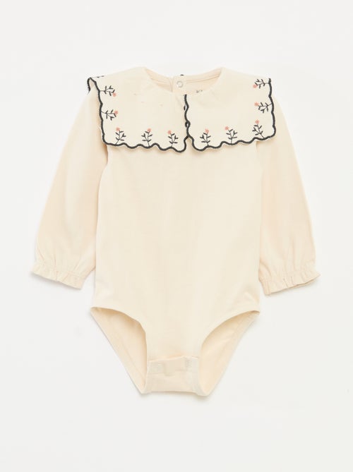 Body manches longues en jersey coton - Kiabi