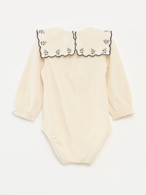 Body manches longues en jersey coton - Kiabi