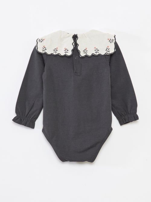 Body manches longues en jersey coton - Kiabi