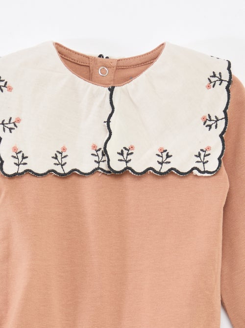 Body manches longues en jersey coton - Kiabi