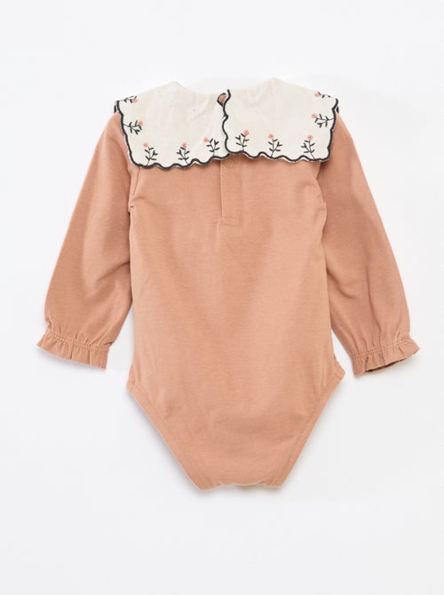 Body manches longues en jersey coton - Kiabi