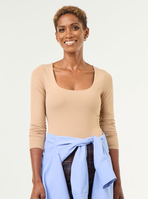 Body manches longues et col rond - Kiabi