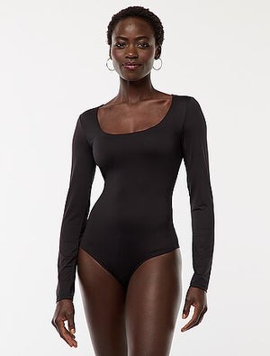 Lot De 5 Bodies Manches Longues Femme - 90% Coton, Col Rond, Bouton Pression, Basique Extensible