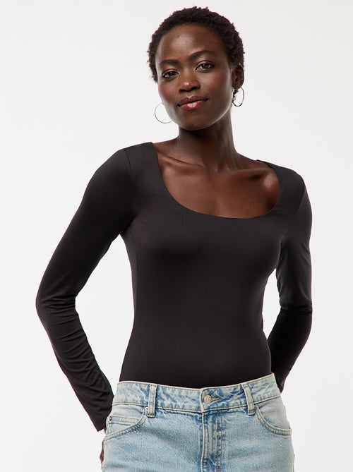 Body manches longues et col rond - Kiabi