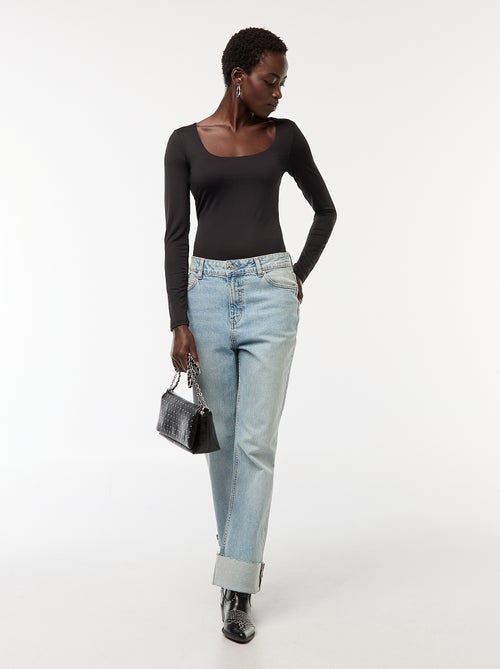 Body manches longues et col rond - Kiabi