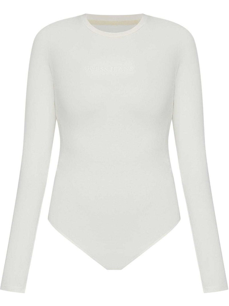 Body manches longues motif/style logo jeans - guess Blanc - Kiabi