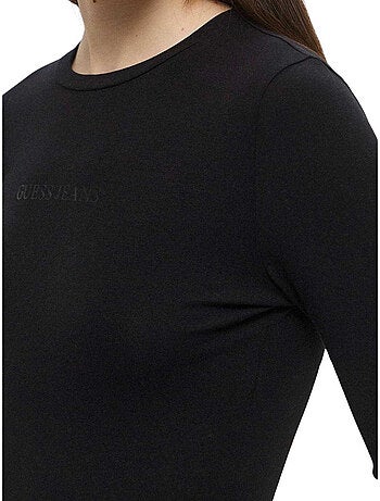 Body manches longues motif/style logo jeans - guess