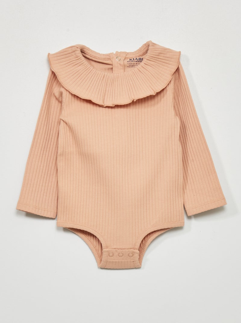 Body manches longues Rose - Kiabi