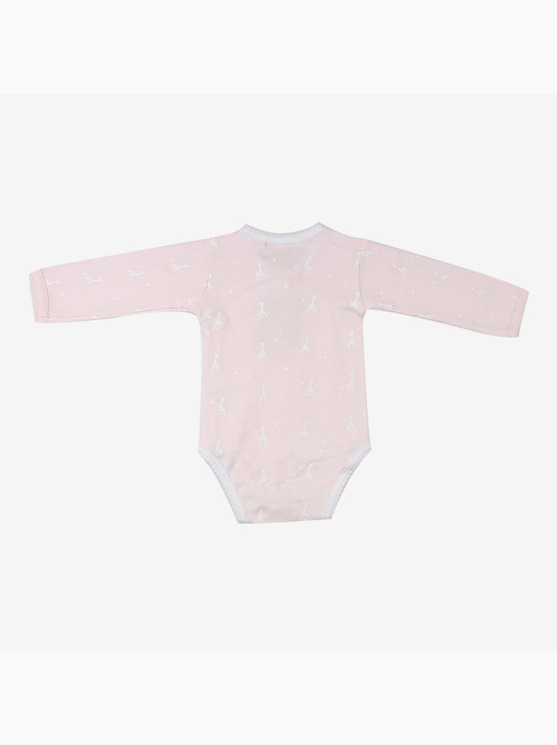 Body Manches Longues Rose Sophie La Girafe (3 Mois) Rose - Kiabi