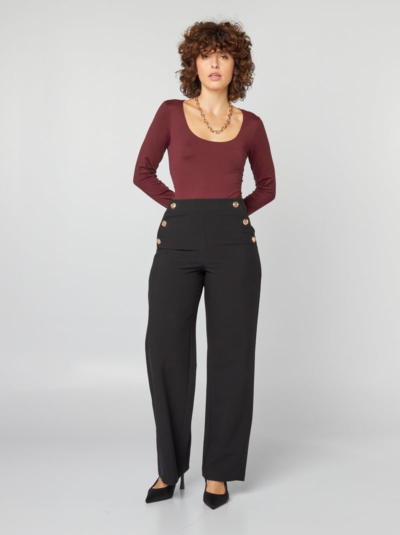 Body manches longues rouge - Kiabi