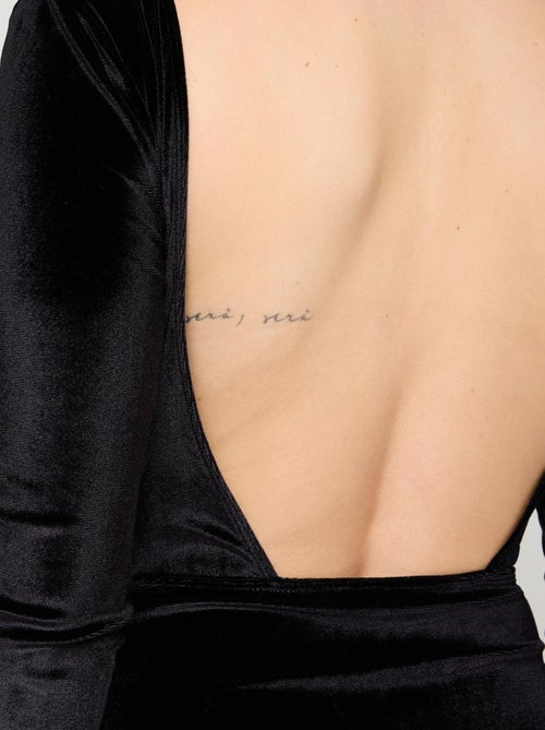 Body manches longues velours Fox - RougeGorge Lingerie - Kiabi