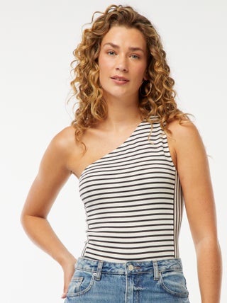 Body marinière one shoulder