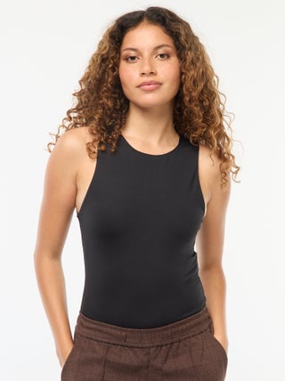 Body microfibre emmanchures américaines