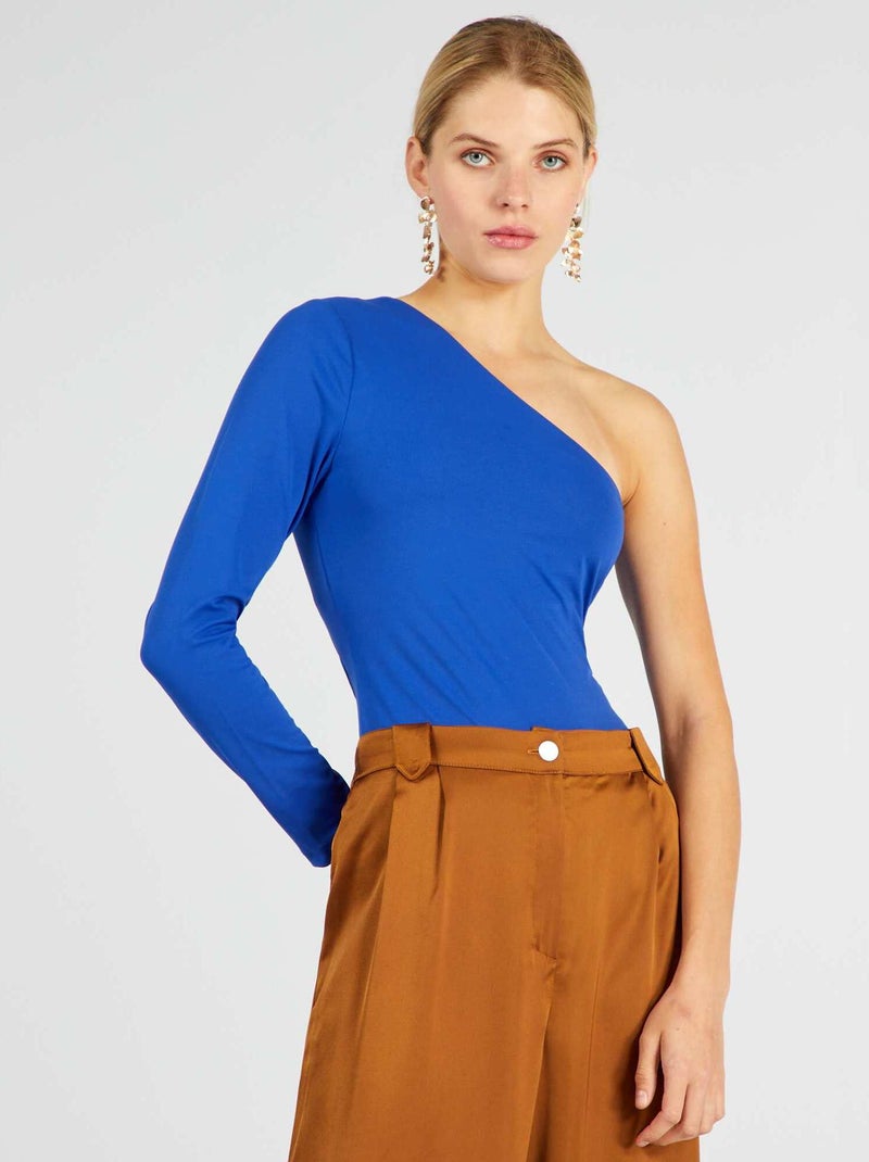 Body 'One shoulder' Bleu - Kiabi
