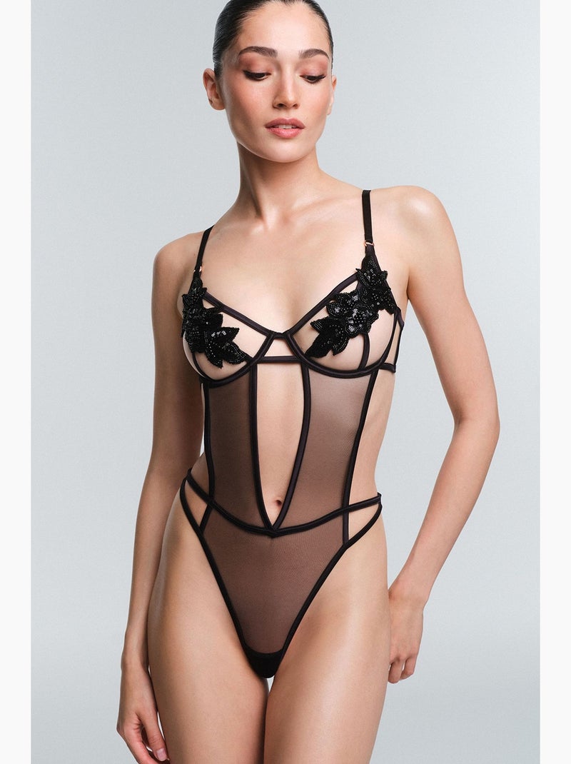 Body onyx femme penti Noir - Kiabi