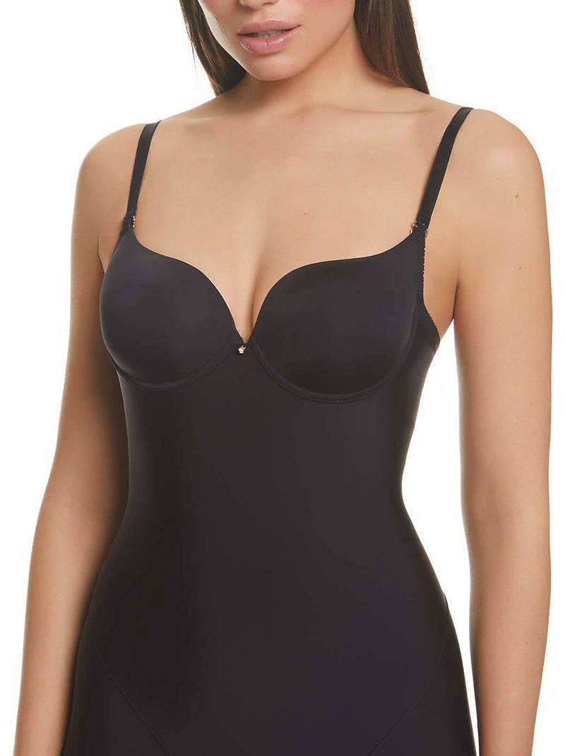 Body panty dos plongeant lipo effect Etna Noir - Kiabi