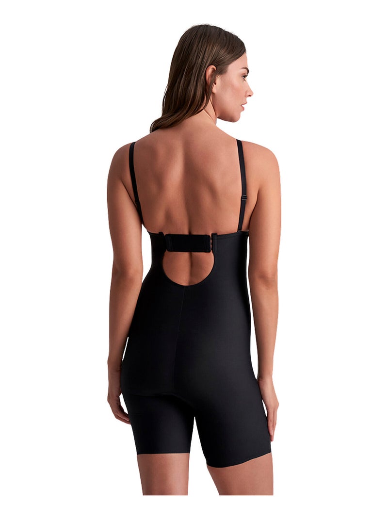 Body panty short sculptant décolleté V profond Sculpting Noir - Kiabi