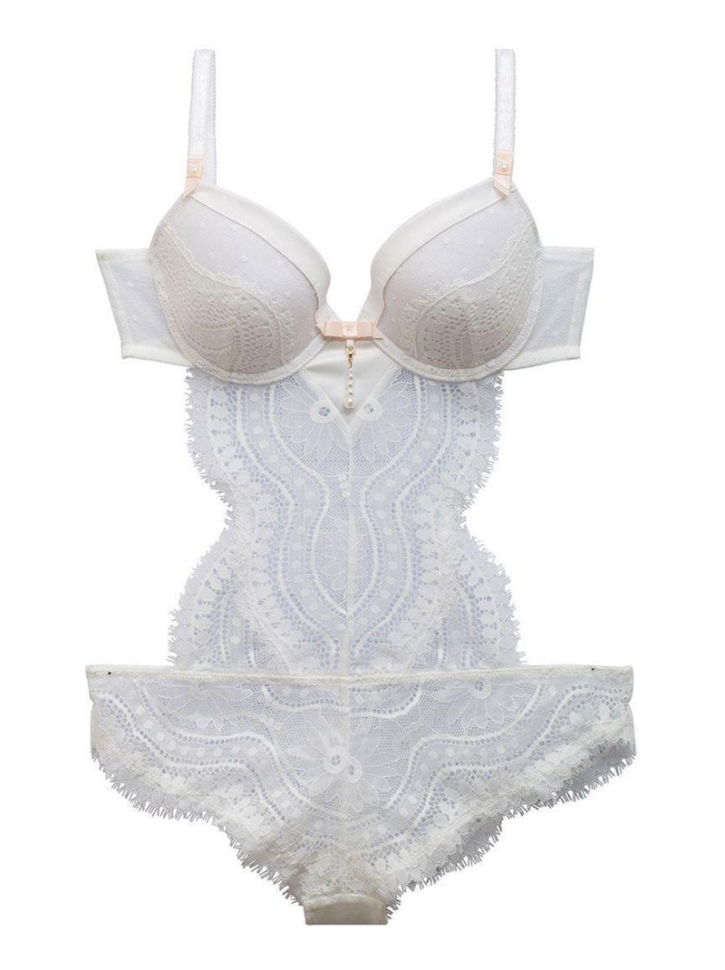 Body PIECE MONTEE - Pomm'Poire Blanc - Kiabi