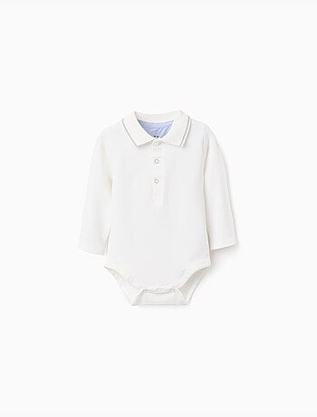 Body-polo à manches longues à rayures